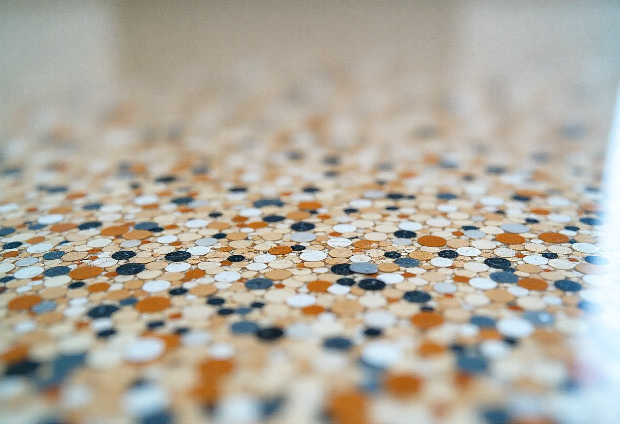 decorative flake epoxy flooring surface